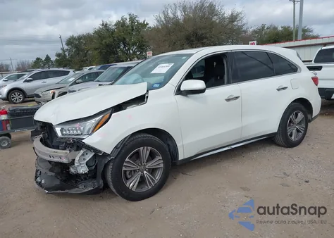 2019 Acura Mdx Standard z USA, uszkodzony, nr VIN 5J8YD4H35KL035116